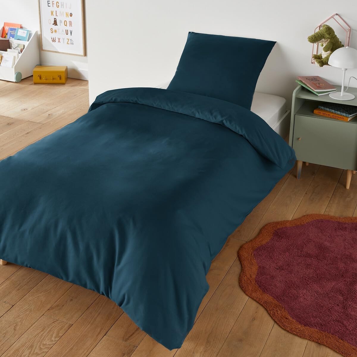 Dailygoods - Beddengoedset voor 1-zits - Effen 3-delig van 100% Katoen