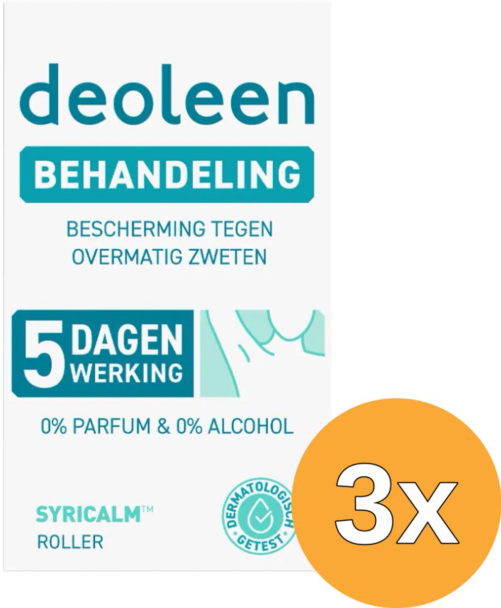 3x Deoleen Behandeling roller - 5 dagen werking (15 ml)