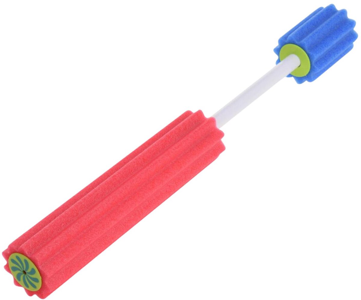 Free & Easy waterpistool spuit - 2x - foam pomp - lengte 30 cm - buiten speelgoed - water spuiten - spuiters
