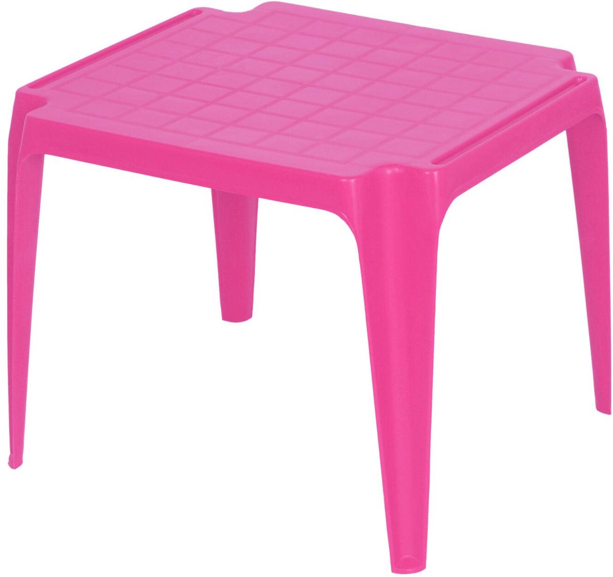 Pro Garden Kindertafel - kunststof - roze - 56 x 51 x 44 cm - camping - tuin - tafeltje
