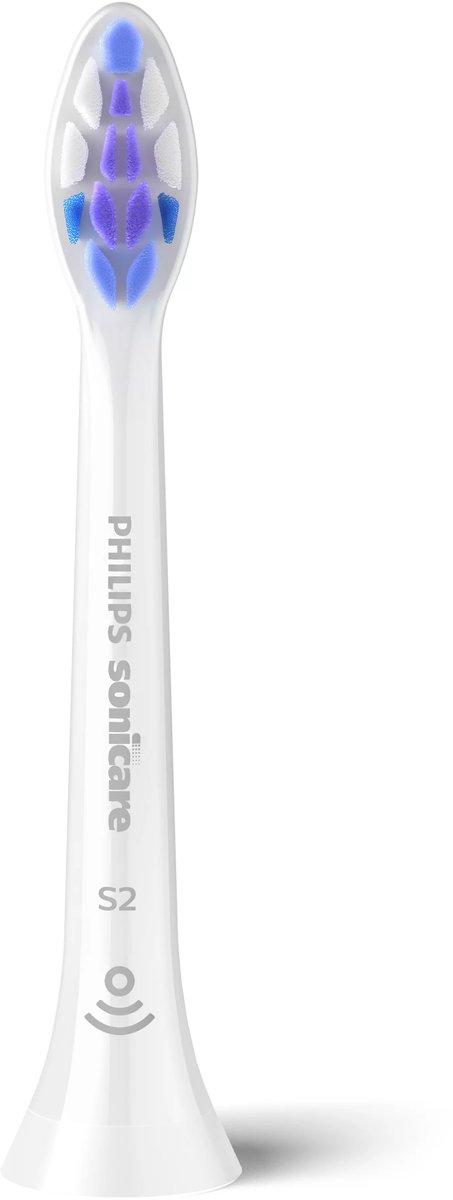 Philips Sonicare Optimal Sensitive S2 – Opzetborstels voor Elektrische Tandenborstel – Wit – Verpakking van 4 - Gevoelige tanden - HX6054/87 thumbnail 6