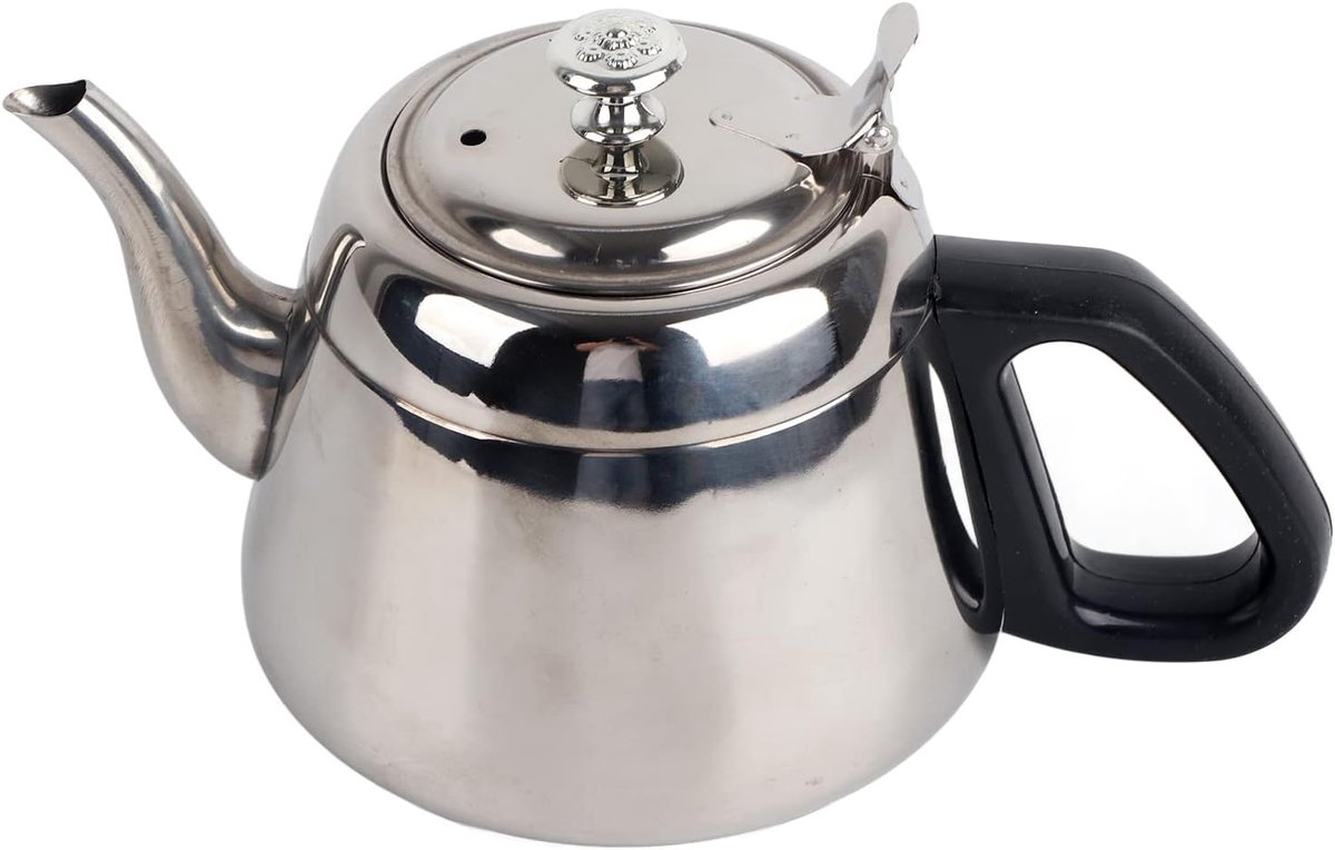 Theepot met Grote Capaciteit, Hittebestendig Handvat voor Gezinnen, Eenvoudige Reiniging (2L met filter)