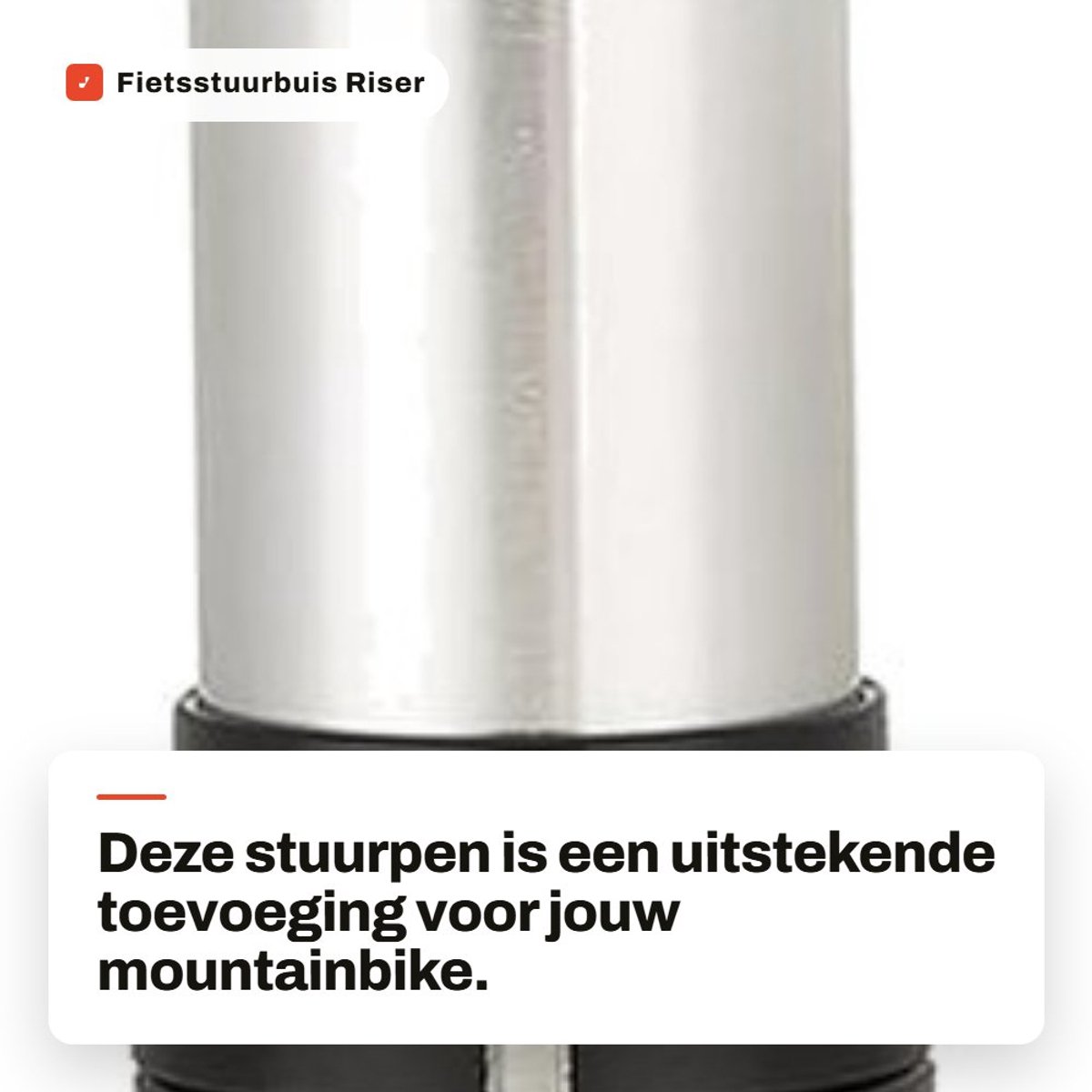 Dailygoods- Stuurpen Verlengstuk - Stuurpen Verhoger - Stuurpen Verstelbaar - Fietsaccessoires - Aluminiumlegering - Geschikt voor Mountainbike - Stuurverhoger