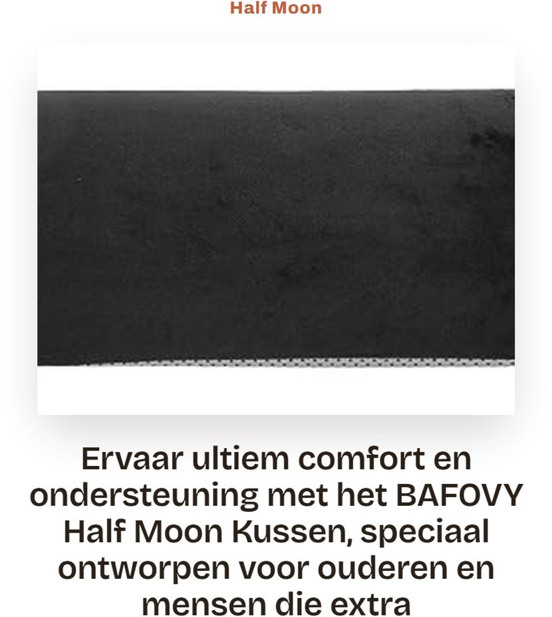 Dailygoods- Kussen Ergonomisch Ontwerp - Knieondersteunend Kussen - Halve Maan Kussen - Verwijderbare Kussenhoes - Comfortabel Ondersteunend Kussen - Drukverlichting en Vermoeidheid. - Steunkussen