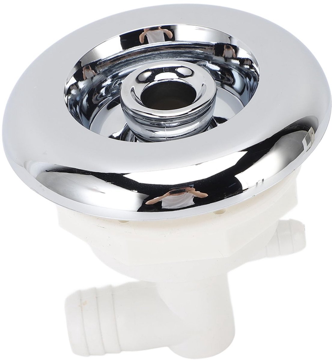 Dailygoods- Spa Jet - Verbeterde Waterrecreatie - Massage Mondstuk - Roestvrij Staal - Geschikt voor Spa/Hydrotherapiepool - Afmetingen 100 x 98 mm - Badjet