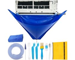 10 Stuks Reinigingshoes met Hulpmiddel - Opvangzak Airconditioning - Airconditioning Reinigingsgereedschappen - Airco-Reinigingsset - Met Waterslang - Groot - Waterdicht, Slijtvast en Krasbestendig
