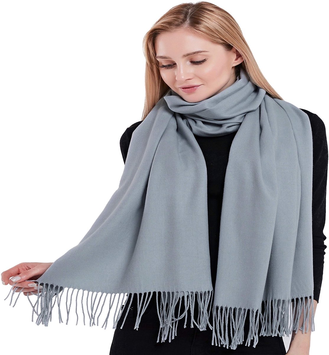 Apparel Thick Cotton Blend Shawl dames Pashminasjaal (1-Pack)