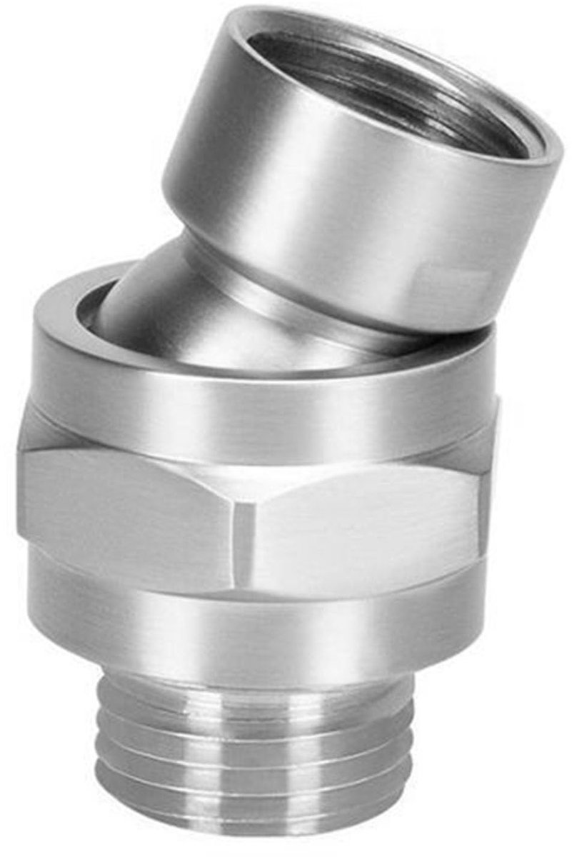 Douchekop, douchekop adapter, handdouche adapter 360 graden, messing G1/2