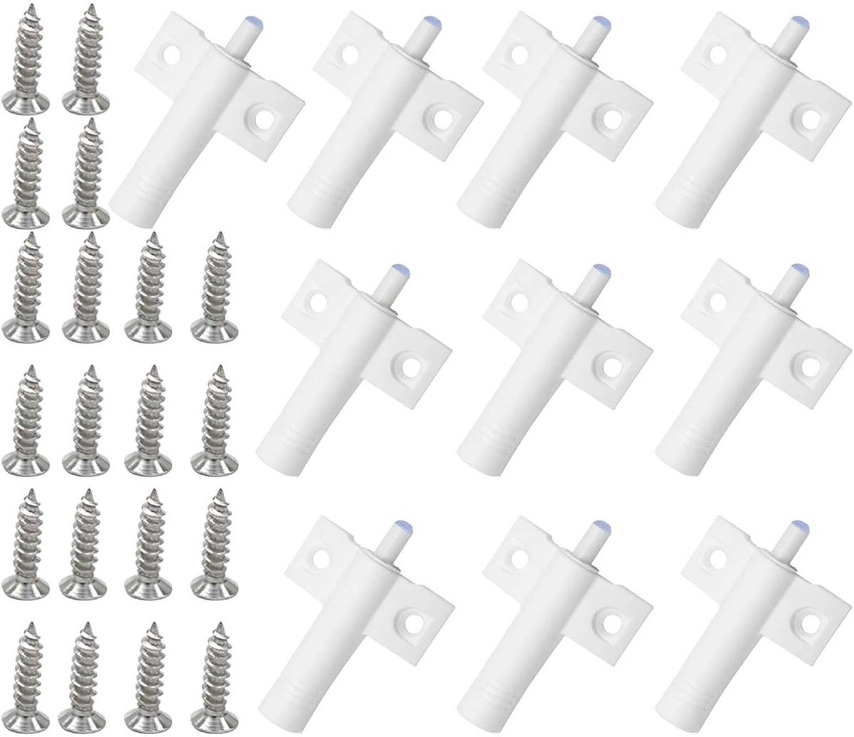 Dailygoods- Demperbuffer 10 Stuks - Roestvrij Stalen Schroeven - Zacht Sluitend Ontwerp - Waterdicht - Duurzaam - Eenvoudig te Installeren - Kastdemper
