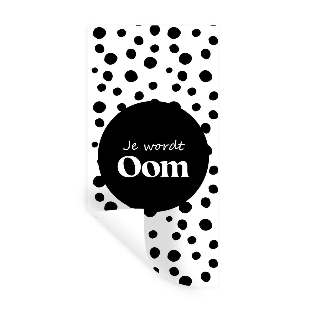 Muurstickers - Sticker Folie - Quotes - 'Je wordt oom' - Spreuken - 60x120 cm - Plakfolie 
