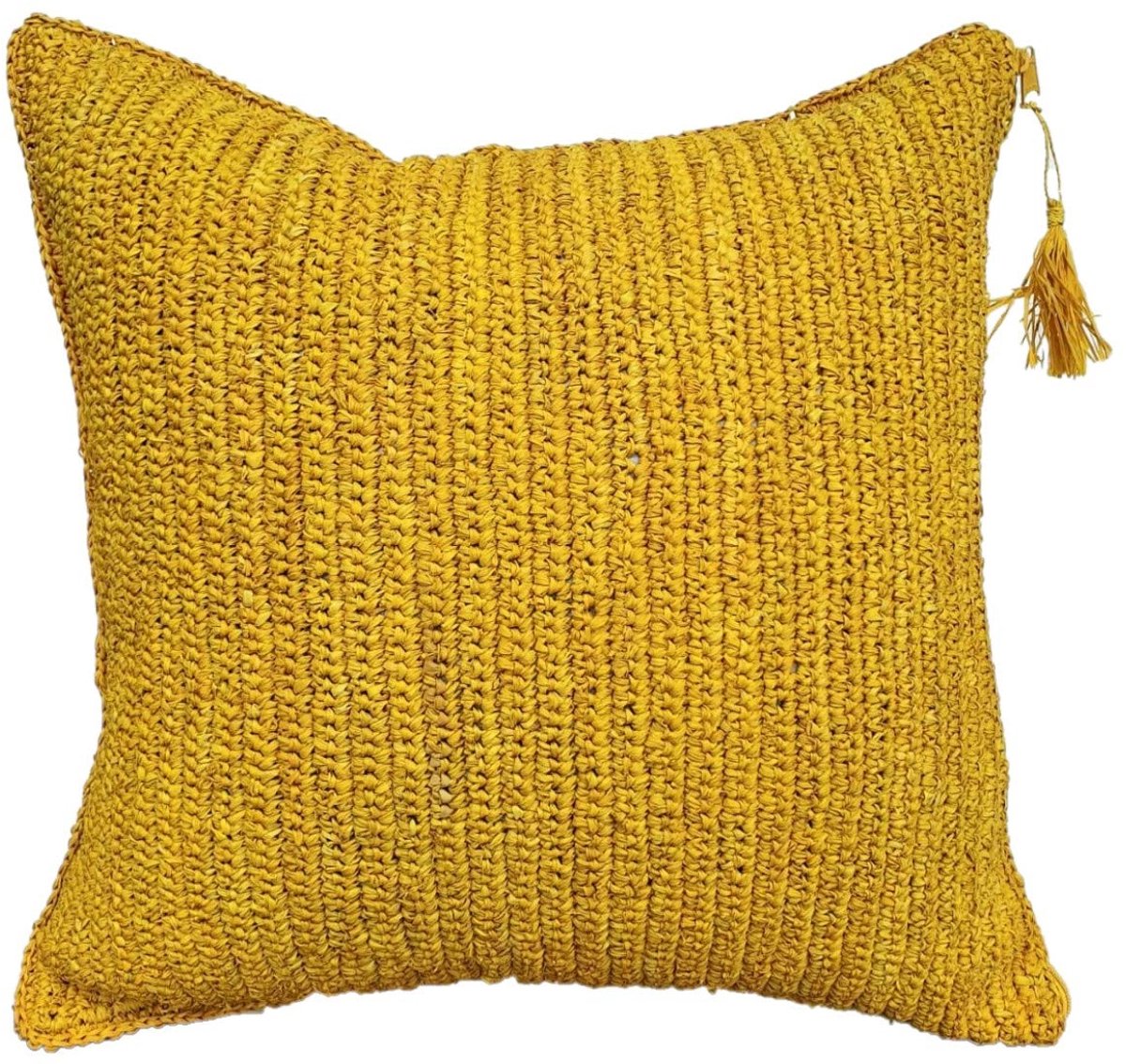 Sierkussenhoes van Waterhyacinth en Katoen - Handgemaakt - Eco - Duurzaam - Fairtrade - 40x40cm