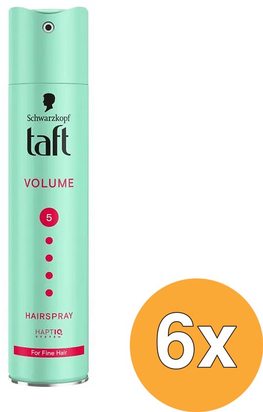 Taft True Volume Mega Strong Spray - Haarstyling - Haarspray - Langdurige Fixatie - Fijne Haartypes - Voordeelverpakking - 6x 250 ml