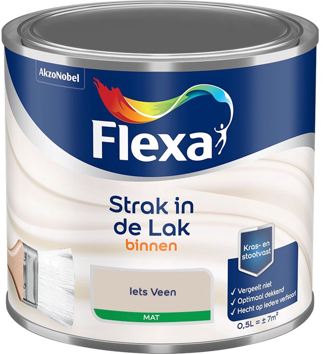 Flexa - Strak In De Lak Binnenlak Mat - Iets Veen - Mengverf - 500 Ml