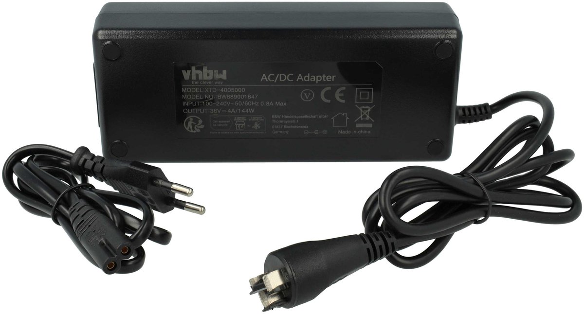 vhbw-lader compatibel met Bosch DualBattery 1250, Performance Line, Cargo Line / Speed fietsaccu's, e-bike - Voor Li-ion accu's 144 W