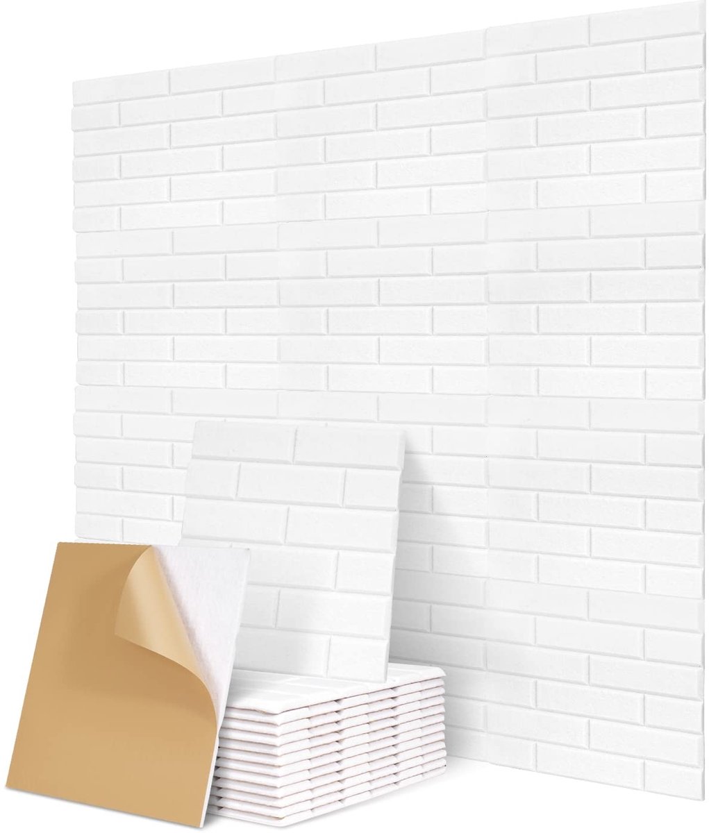 Dailygoods- Akoestische Platen - Zelfklevend - 12 Stuks - Geluidsabsorber - Akoestisch Paneel - Geluidsisolatieplaten - Hoge Dichtheid