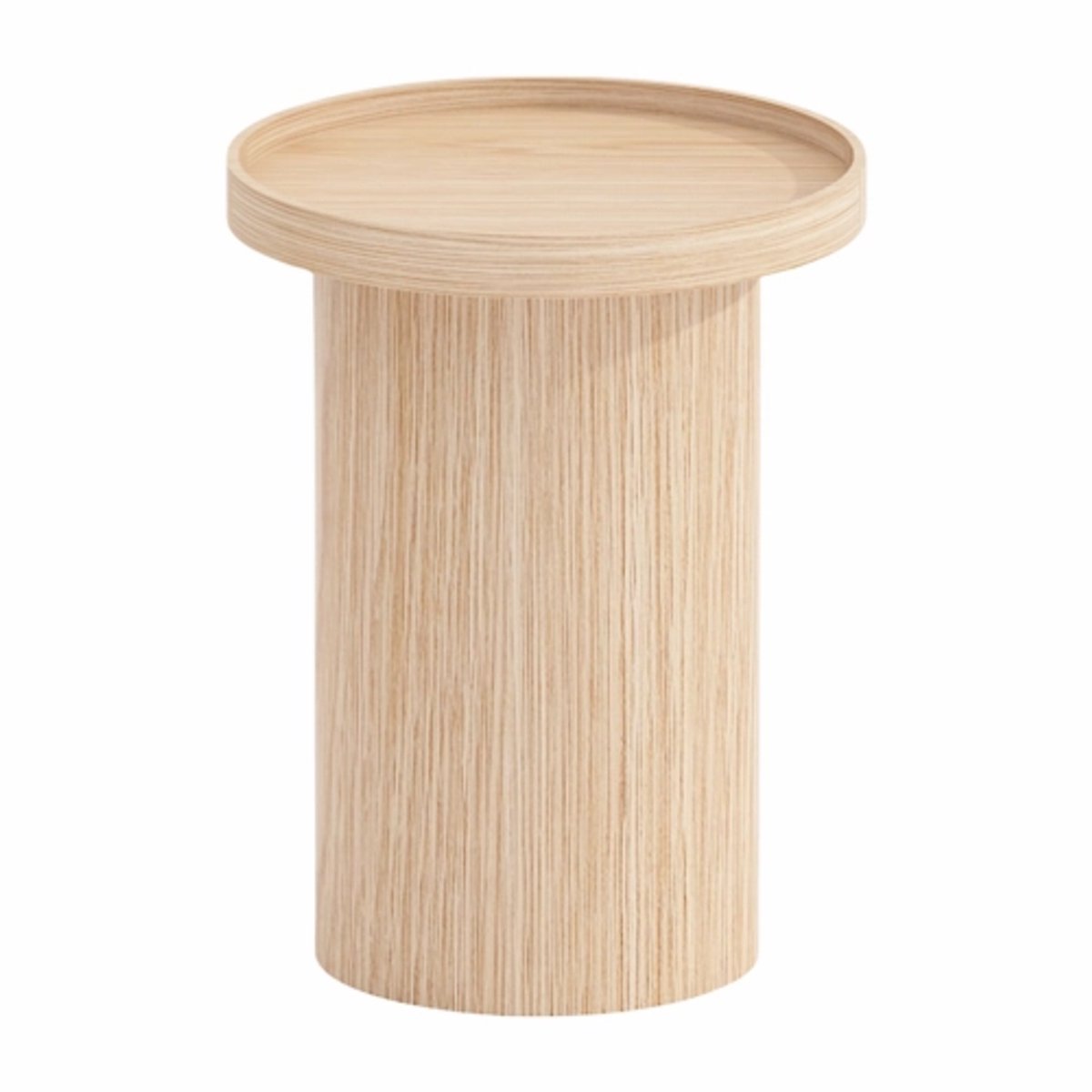 by fonQ Brik Bijzettafel Ø40 cm - Eiken