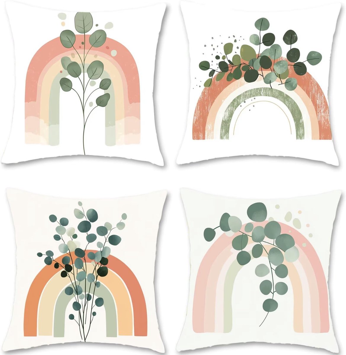 50 x 50 cm, 4 stuks, buitenkussen, Noord-Europa, fluweel, decoratieve kussenslopen, zacht en ademend, voor thuis, Halloween, binnenplaats, decoratie, S1-319