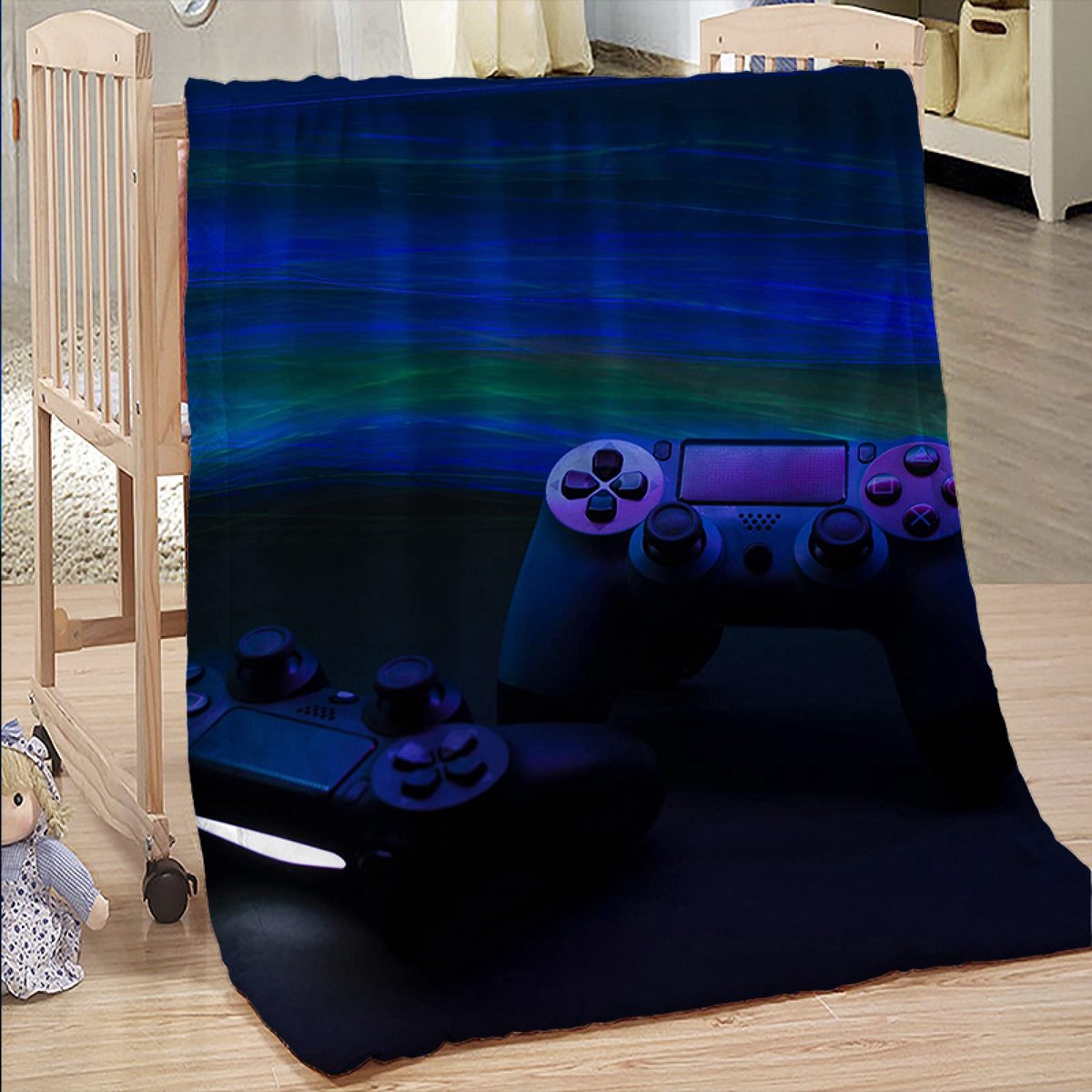 deken Queen Size - veelzijdige deken voor bed pluizige zachte grote plaid picknick deken grijs hond 100% microfiber 220x240cm