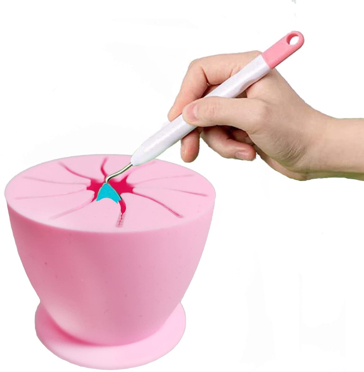 Dailygoods- Afvalverzamelaar Siliconen - Deskafval Inzameling - Lichtgewicht - Antislip Zuignap - Milieuvriendelijk - Eenvoudig Schoon te Maken - Vuilnisbak