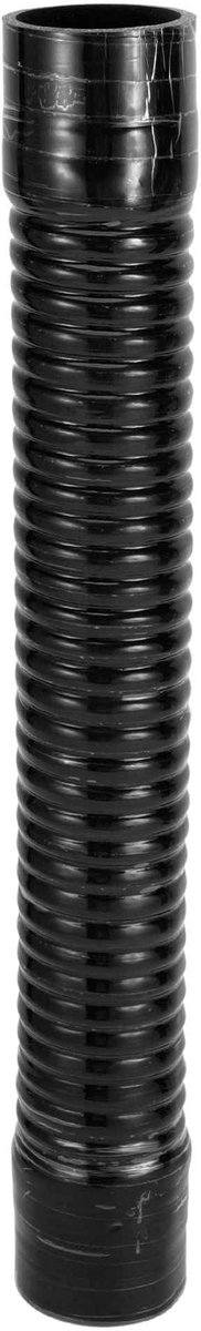 Dailygoods- Koelvloeistofslang 60 mm - Siliconen - 500 mm lengte - Meerlaags geweven stof - Temperatuur tot 300 °C - Zwart - Slang