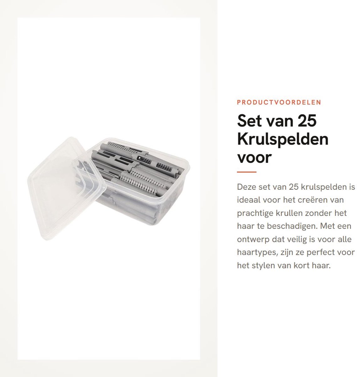 Dailygoods- Krulspelden 25 Stuks - Veilig voor Haar - Clip-on Haar - Harsmateriaal - Geen Verwarming Nodig - Voor Dames en Meisjes - Haarrollers