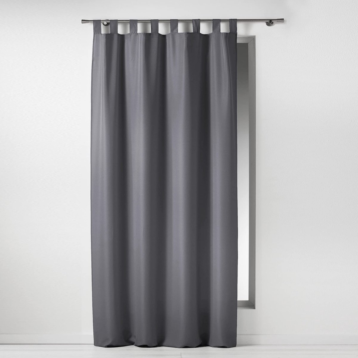 Gordijn met lussen (140 x 260 cm) Essentiel Beton, Polyester