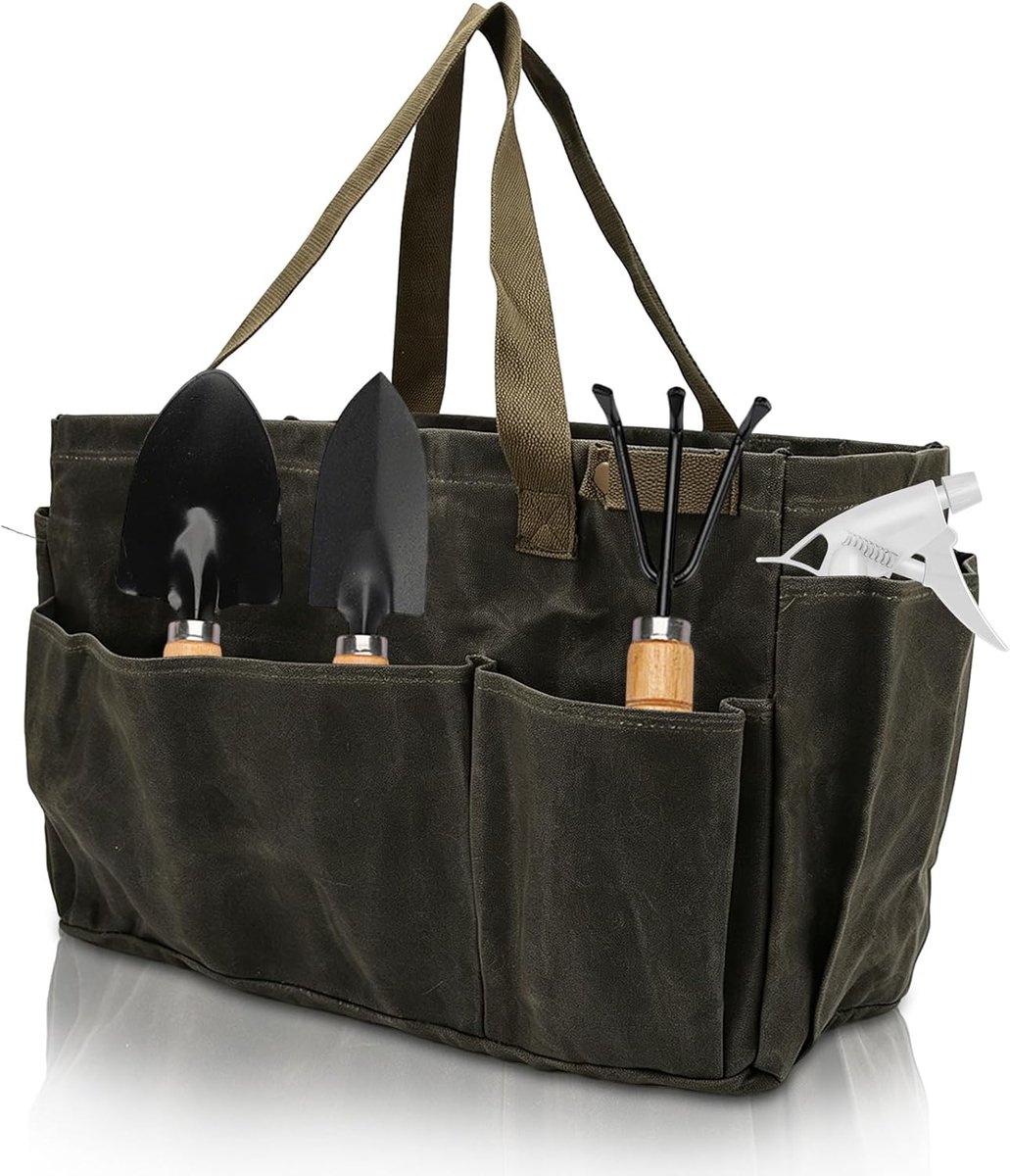 Tuinieren Tote Bag Tuin Tool Bag Waterdichte Grote Capaciteit Tuin Tote Organizer Tas Tuinieren Tool Kit Houder Canvas Tas