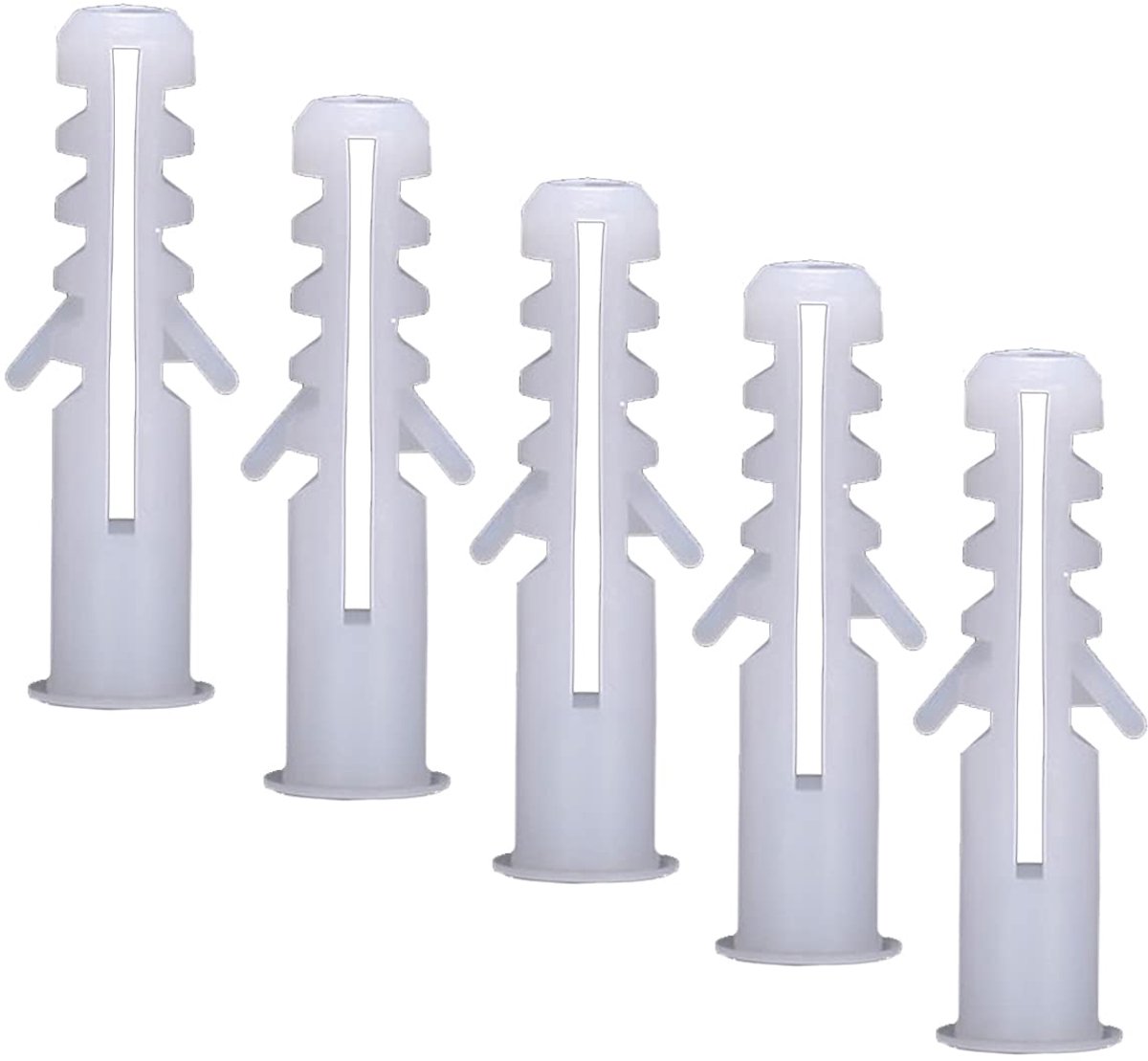 Uitbreidingsbuizen, M6 x 28 mm, gipsplaatpluggen, wandpluggen, kunststof wandbevestigingsbouten, zonder schroeven, 100 stuks