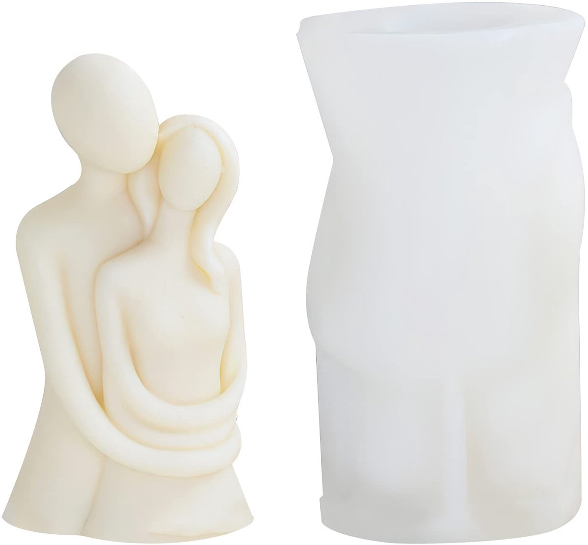 3D KöRper Kaarsvorm, silicone, kaarsvormen om te gieten, siliconen vorm, kaarsen, knuffelig paar kaarsen, gietvormen, Raysin gietvormen van siliconen, voor ornamenten, handgemaakte zeep, geurkaars