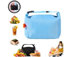 Geïsoleerde lunchtas-24.5*22*14cm–Lekvrije thermische lunchtas–Geschikt voor volwassenen en kinderen–Waterdichte koeltas–Grote inhoud–Ideaal voor werk, school, picknicks en reizen–Koeltas-Lunchtas-Koeltasje lunch-Isolatie-lunchtas dames voor werk