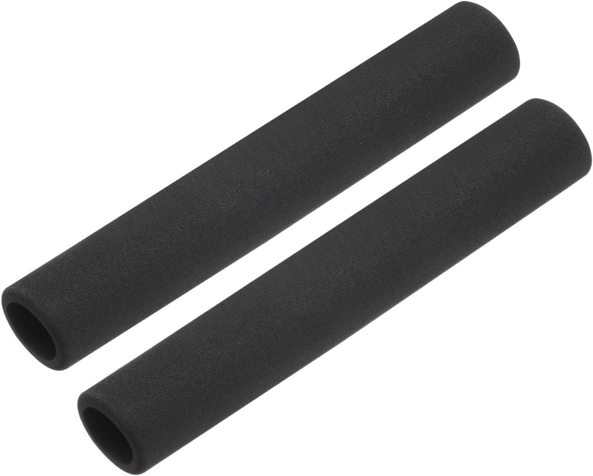 Isolatieslang van schuim voor handgreep houder 1 inch (24 mm) ID 1 5/16 inch (34 mm) OD 200 mm lengte warmte-opslag zwart, 2 stuks