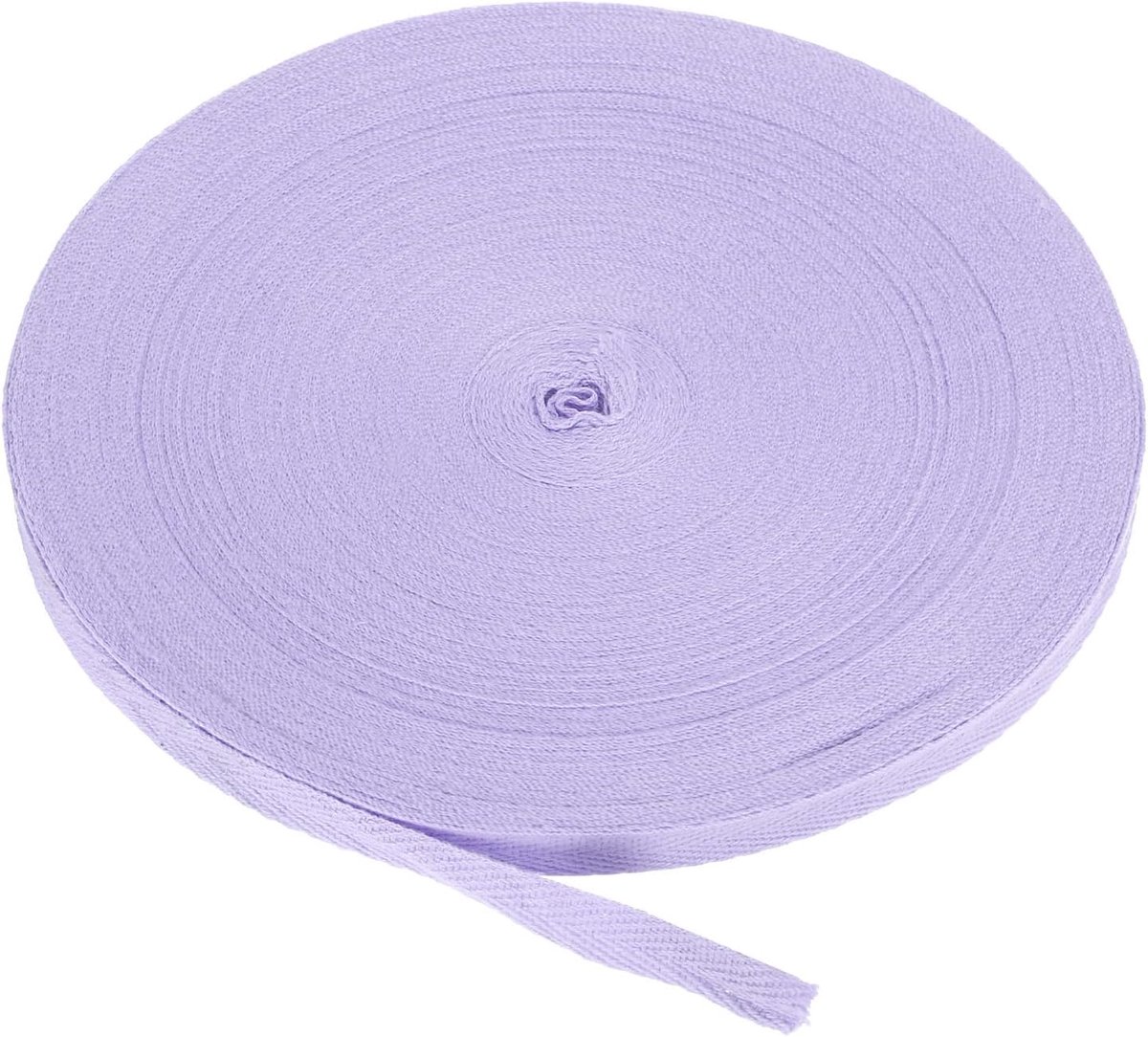 Katoen Twill Tape 3/8 Inch 50 Yards Katoen Lint Bias Binding Tape Visgraat Singelband Trim voor Naaien Gift Wrapping Craft DIY Licht Paars