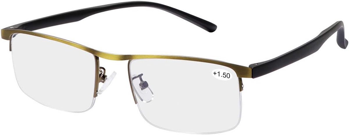 Multifocus Computer Leesbril Blauw Licht Blokkerende Titanium Legering Buigbare Multifocale Lezers Multi Focus Geen Lijn Brillen Eyewear Anti Glare Oogbelasting Ultralight voor Mannen en