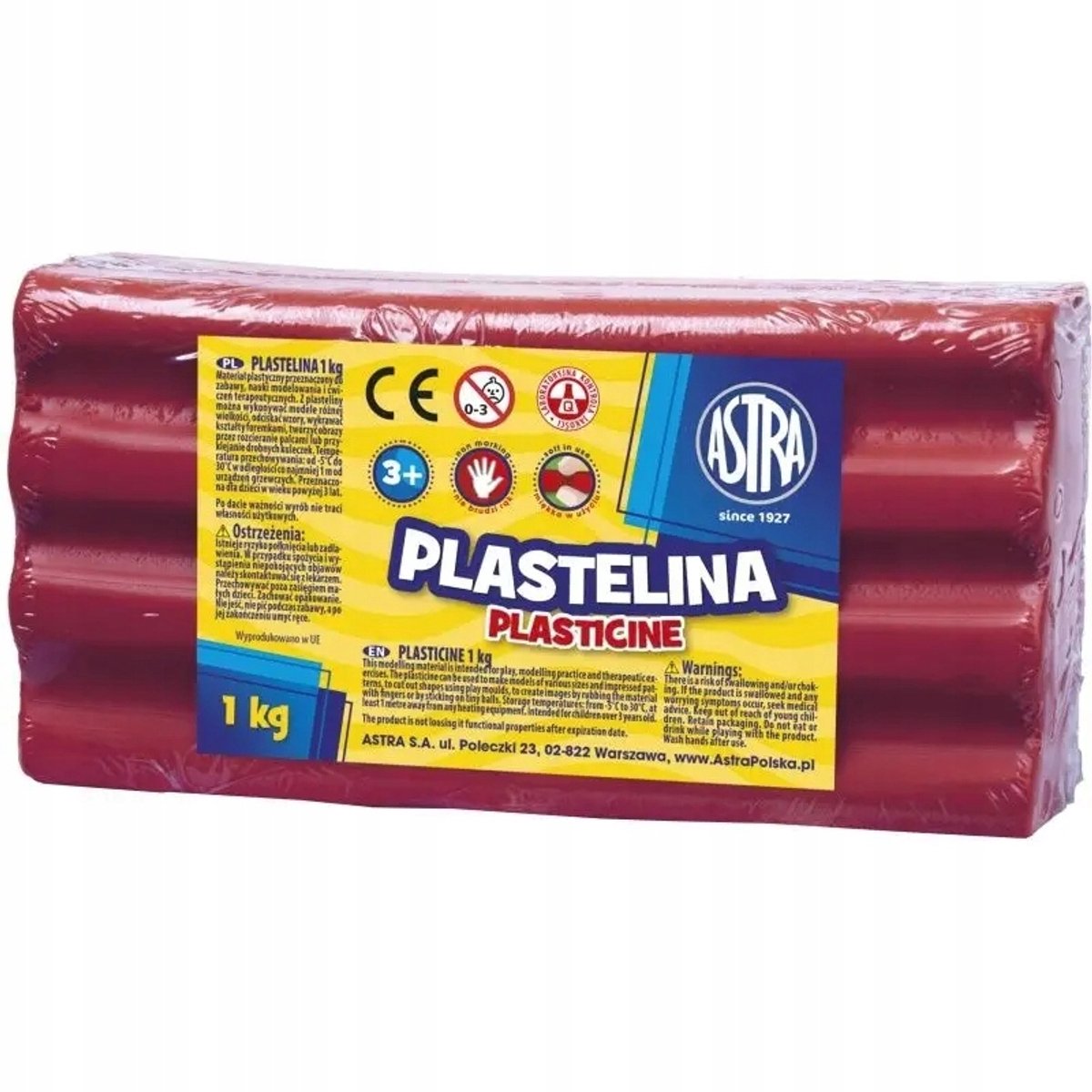 Astra Plastiline 1 kg Roze - Kneedbare Klei voor Creatief Spelen en Leren