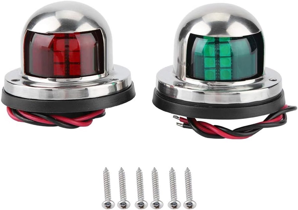1 paar bootsnavigatierampen led rood groen signaallicht zijlicht voor jacht en marine boot accessoires