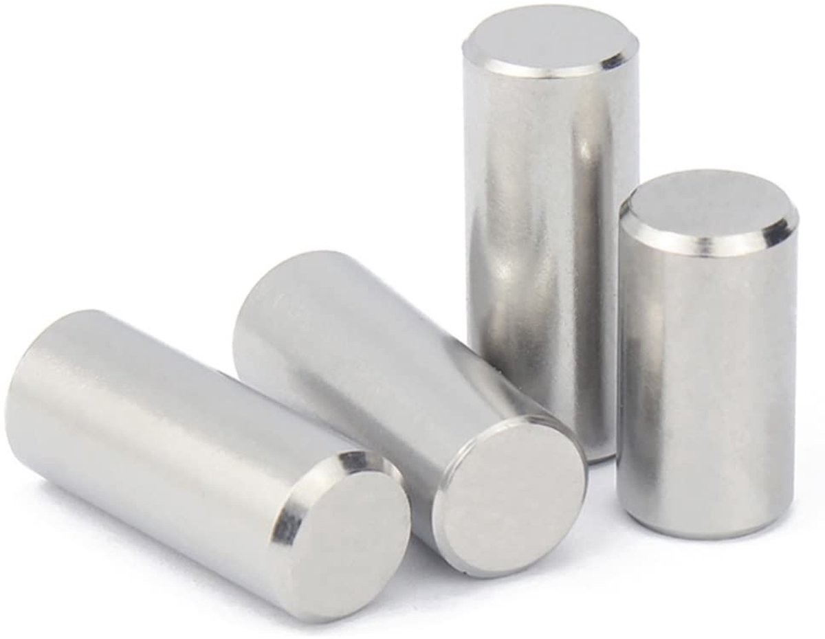 Roestvrijstalen Plankpennen Cilindrische Pennen voor Meubels, Kast, Plank (M12×50mm, 2 pcs)