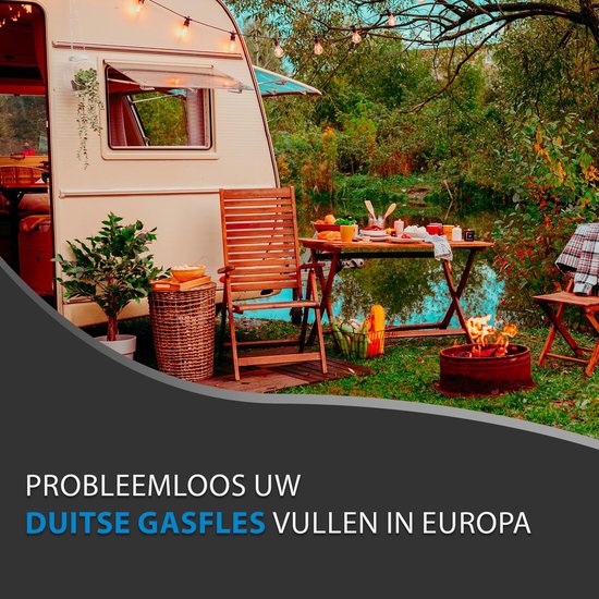 Elzusha - Adapter Set voor Gasflessen - 4-Delig Euro Vulset D1-D4 - Voor EU Gebruik — afbeelding 3