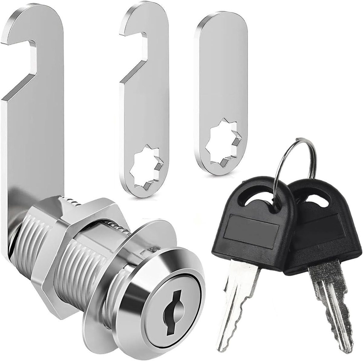 Mailbox Slot met Sleutels - Zwart - 30 mm - Zinklegering met Nikkelafwerking - Voor Brievenbussen en Meubels