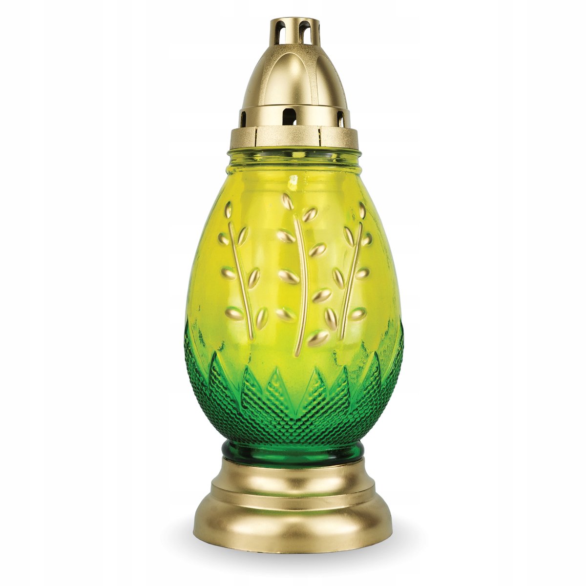 Merkloos Paaslicht - Green Egg Vorm, 29 cm met vuurmateriaal