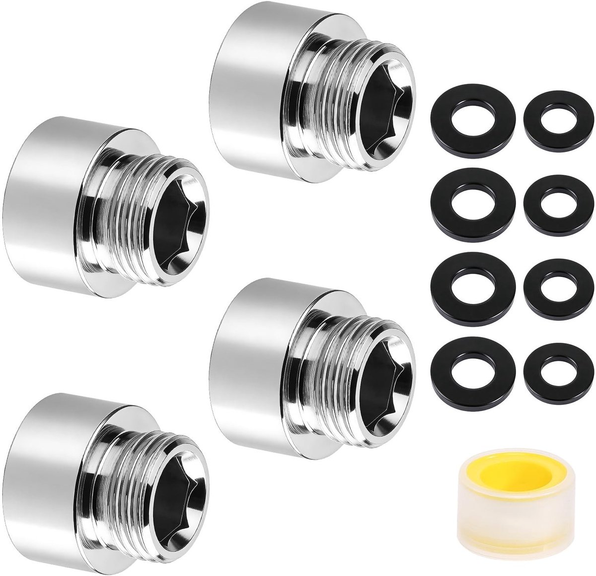 SolidKeus - Set van 4 Reducers 3/4 naar 1/2 voor Schroefverbindingen