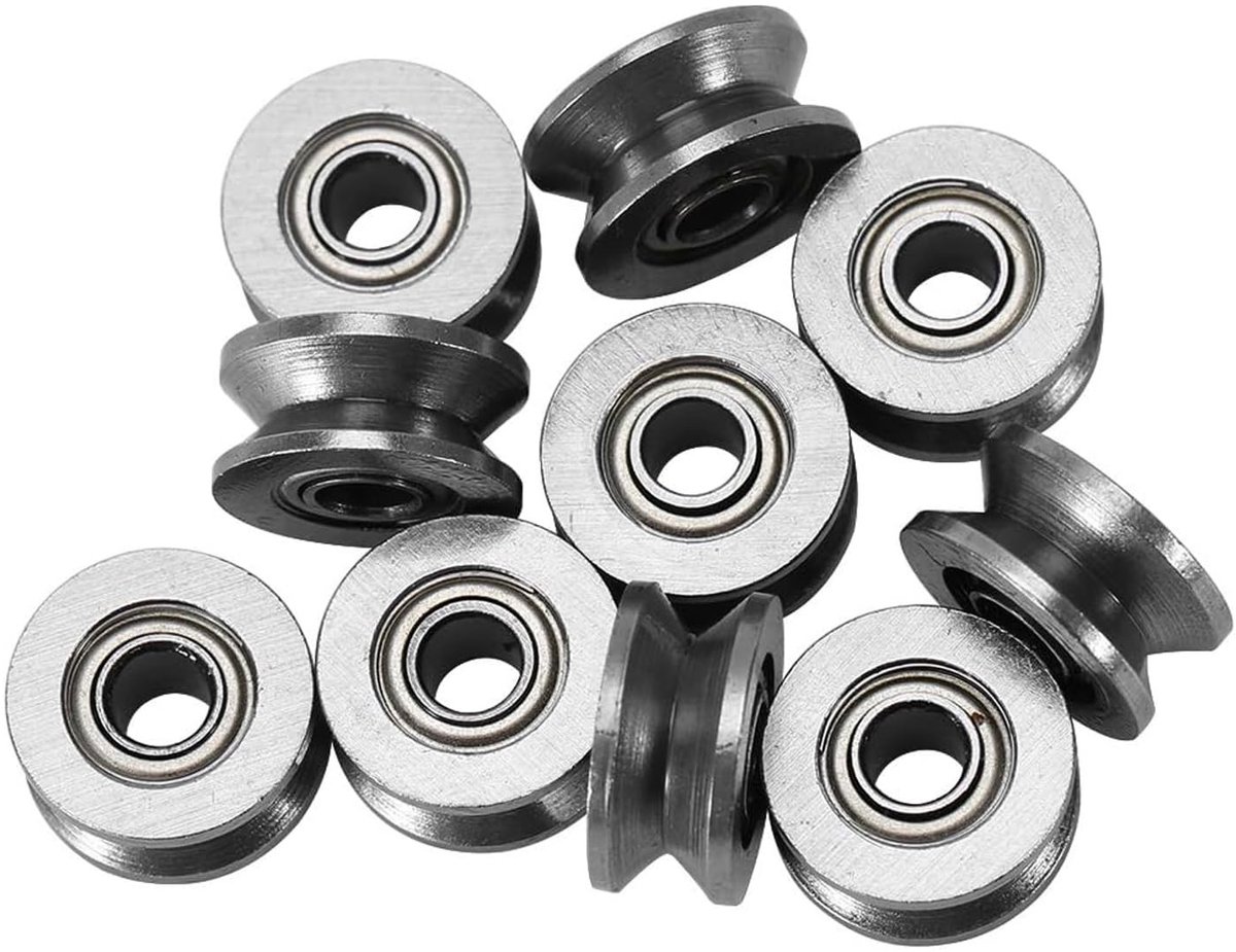 SolidKeus - Set van 10 Miniatuur Kogellagers V624ZZ 7 x 13 x 4,1 mm
