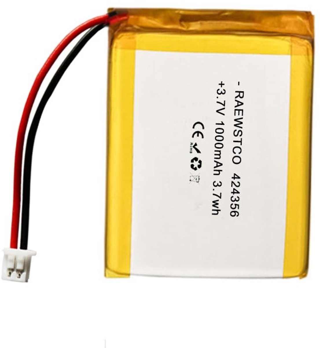 SolidKeus - Polymeerbatterij 3,7 V 1000 mAh voor Intelligente Speelgoed en E-readers