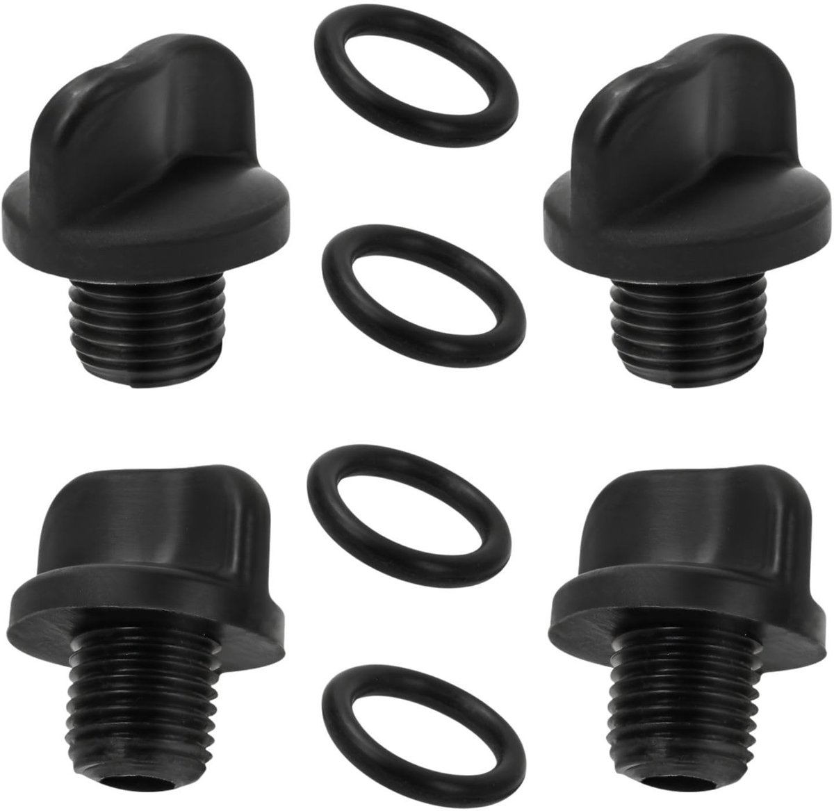 SolidKeus - Set van 4 Poolpomp Afvoerschroeven met O-Ring