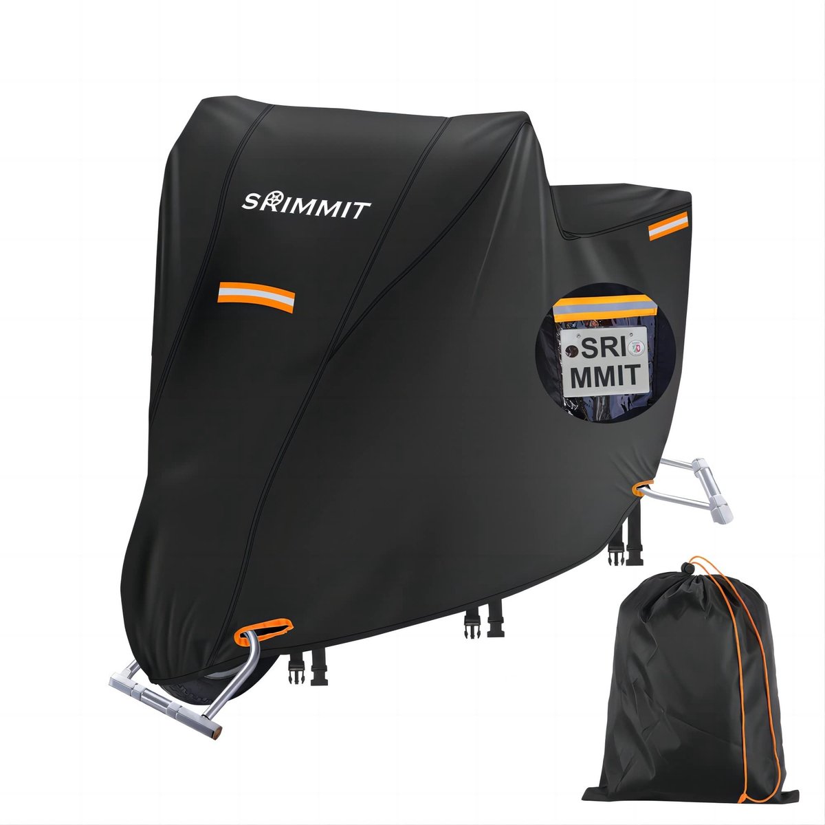 SolidKeus - Waterdichte Motorhoes 420D met Reflecterende Strips