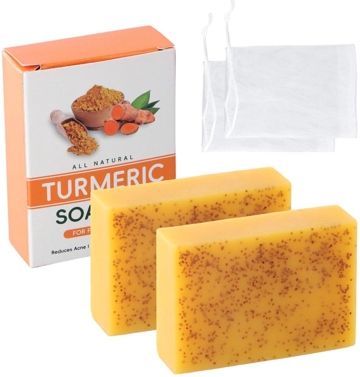 SolidKeus - Natuurlijke Kurkumazeep voor Verlichting van de Huid