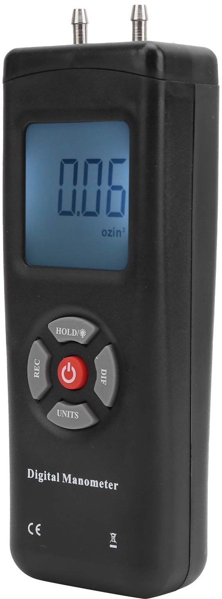 SolidKeus - Digitale Manometer voor HVAC-systemen met 11 Eenheden