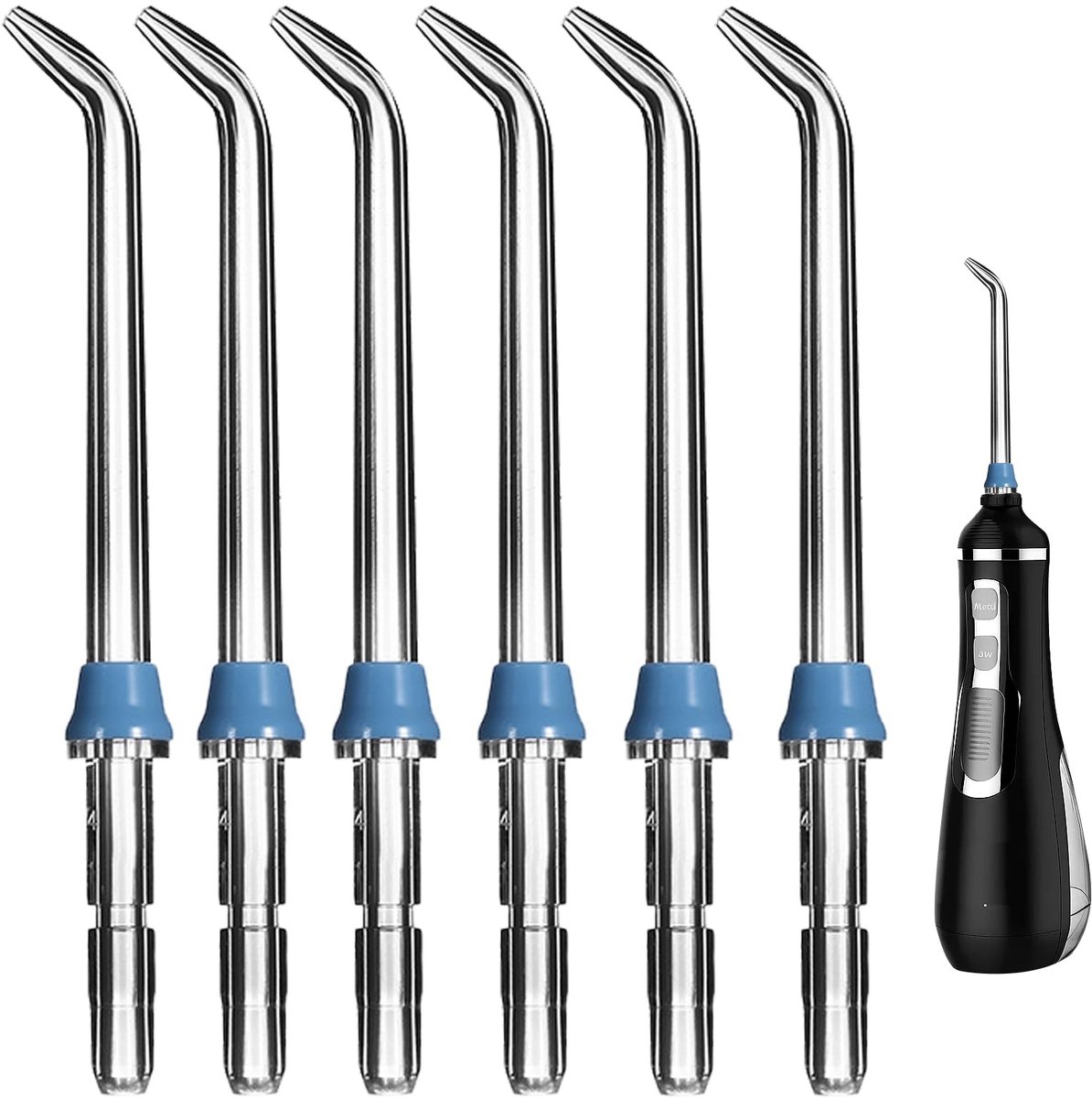 SolidKeus - 6 Stuks Vervangende Tips voor Mondirrigator