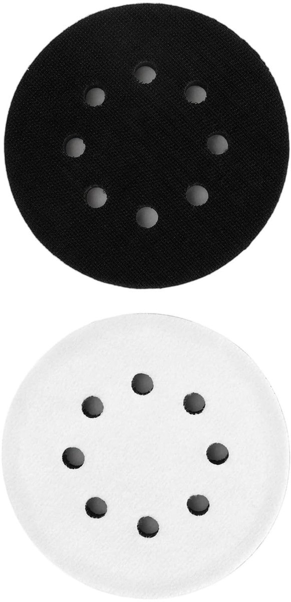 SolidKeus - Zachte Schuurpads van 125 mm, Set van 2