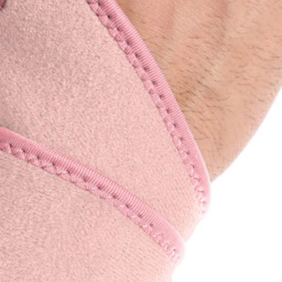 Stevige Polssteun voor Sport en Fitness - Ademend en Duurzaam Nylon in Roze Kleur — afbeelding 4