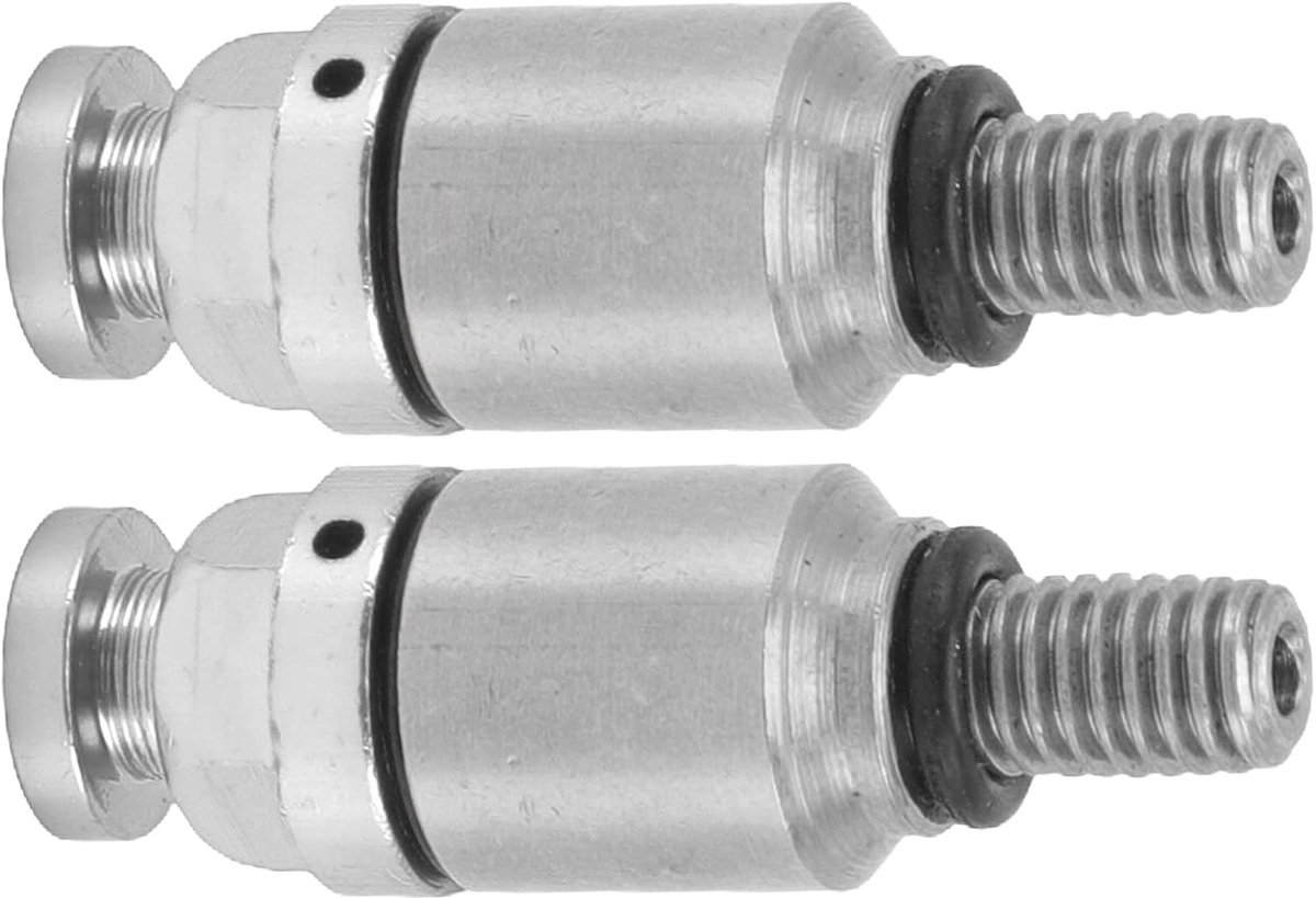 SnelShoppen - Motorfiets Vork Luchtventiel Druk Ontlastklep 2st M5 x 0.8 Aluminium Legering Vervangingsventiel voor CRF150R CR125R CR250R CRF250R (Zil